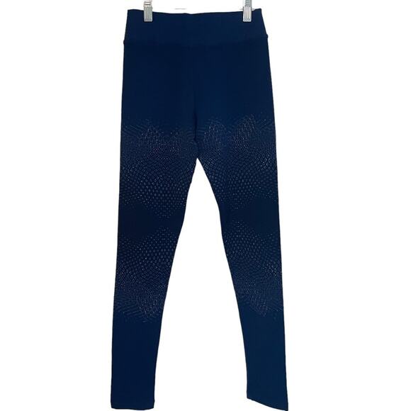 NUX Undulate Navy Leggings‎ NWT Small - Picture 2 of 9